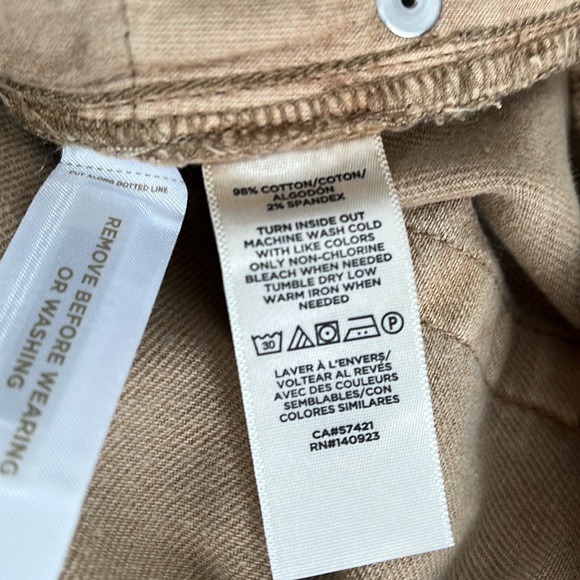 ✅SOLD LOFT Women's High Waist Flare Crop Raw Hem Capri 10P 30 NEW - Picture 8 of 11